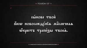 ● Псалтирь. КАФИЗМА 18 (церковнославянский текст).