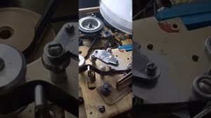 Резка VHS ленты, станок из магнитофона Сатурн 202.