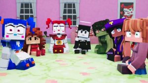 CIRCUS BABY'S SLEEPOVER! - FNAF,Bendy,FNF,DDLC и Zombie Girl Анимация Озвучка На Русском