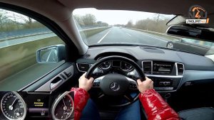 Mercedes-Benz ML 350 CDI W166 | TOP SPEED & ACCELERATION 0-100 on German Autobahn | POV by NoLimit4
