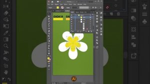 How to make flower on Illustrator