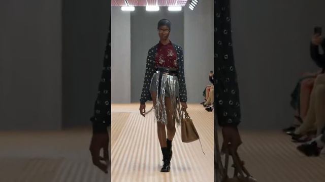 Miuccia Prada and Raf Simons present Prada SS24 Womenswear Collection at Milan Fashion Week