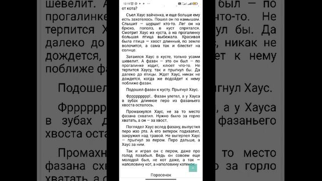 6.Кто был Хаус.7.Желтый котенок.8.Фазаний хвост.9.Поросенок.10.Куриная охота/"ГРЕБЕНЬ БУЙВОЛА"
