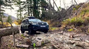 LAND CRUISER PRADO 150. 2020 год. Внедорожье. Лужи,речки,грязь.