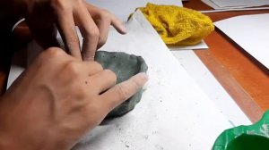 Лепим посуду из голубой глины (чашка)