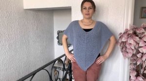 СТИЛЬНАЯ РАЗМАХАЙКА КРЮЧКОМ // Вяжется с закрытыми глазами. Мастер класс для начинающих и не только