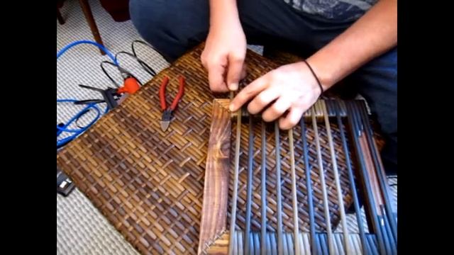 Часть 2. Плетение столешницы из искусственного ротанга. смотреть онлайн