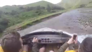 На лодке по отмели