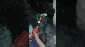 Врезка крана под давлением