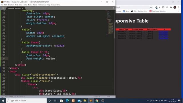 How To Create Responsive Table In HTML & CSS || How To Make Responsive Table Using HTML & CSS смотреть онлайн