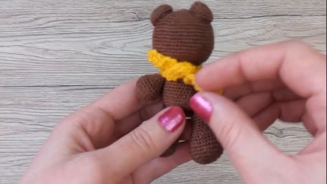 Мини мишка крючком Оли МК смотреть онлайн