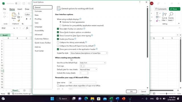 Change The Default Font In Excel смотреть онлайн