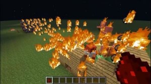 как сделать огнемёт в майнкрафте + тест огнемёта