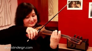 ETJ 5 string walnut/ziricote electric violin - clean sound demo