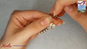 Элегантный вечерний браслет из бисера, жемчужных бусин и кристалов своими руками