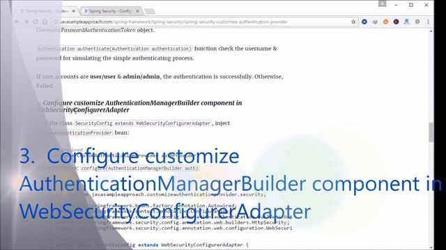 Spring Security – Customize Authentication Provider смотреть онлайн