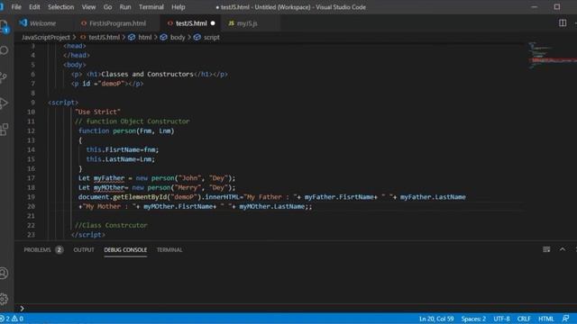 JavaScript- Classes, Objects and Constructors | Part-11 | JavaScript OOPs explained with examples