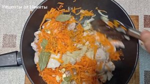 Перловка с мясом. Вкусное блюдо.