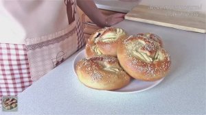 Булки с маком и яблоками. Постная выпечка, без яиц и без молочных продуктов. Легко приготовить! Пост