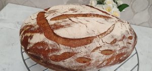 🍞Хлеб на закваске. Ржано-пшеничный хлебушек на цельнозерновой муке.🥙