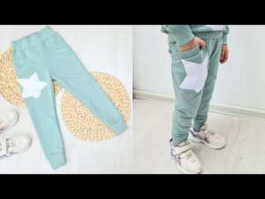 Как сшить детские штаны + выкройка