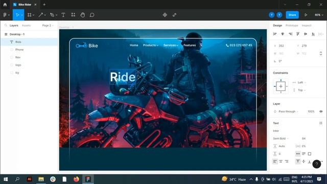 Landing Page UI Design Tutorial in Figma