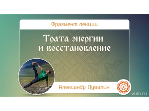 Трата энергии и восстановление. Александр Дувалин
