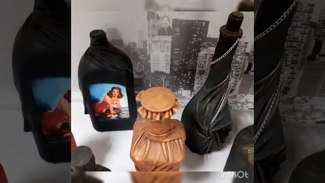 Как оформить бутылку натуральной кожей смотреть онлайн