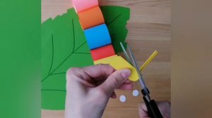 ПОДЕЛКА ИЗ БУМАГИ  - ВЕСЁЛАЯ ГУСЕНИЦА, DIY
