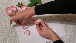 Роза из ткани своими руками / 2 часть / Мастер класс / Елена Шевченко