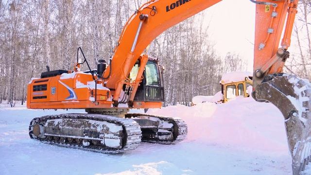 Техническое обслуживание в -25 градусов фронтального погрузчика Lonking LG 863NW!