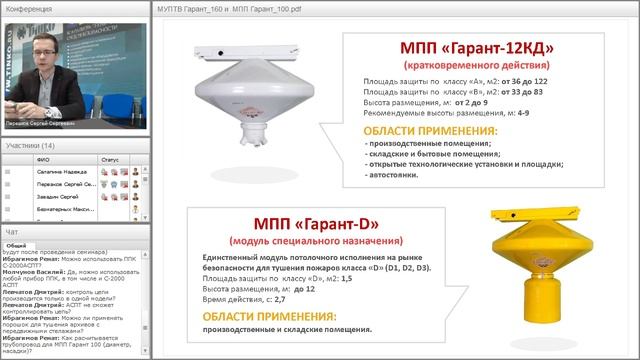 Модульные установоки пожаротушения "Гарант-160" и "Гарант-100" (ГК "ЭТЕРНИС") / 24.05.2016