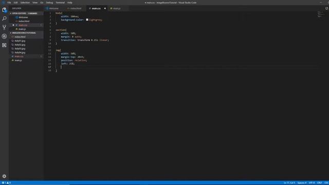 Skew Image On Scroll Animation | HTML, CSS & JavaScript | SpeedCode