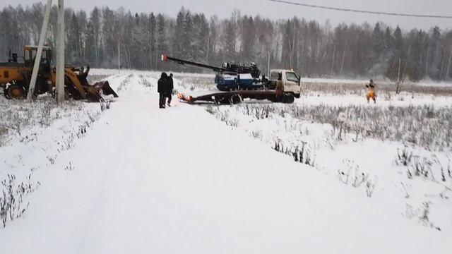 Начало строительства дома из клеёного бруса Саури-165 смотреть онлайн
