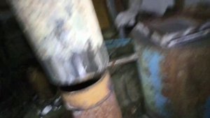 делаем печ в гараж из 530 трубы часть 2