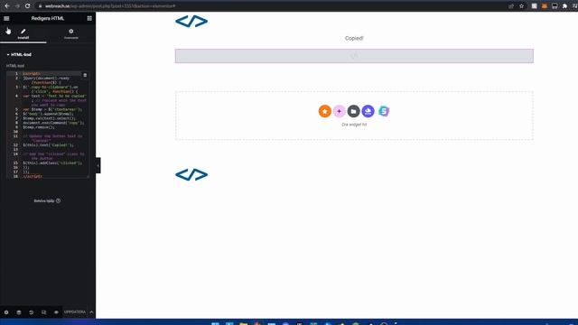 How To Make a Copy Button Elementor, Wordpress смотреть онлайн