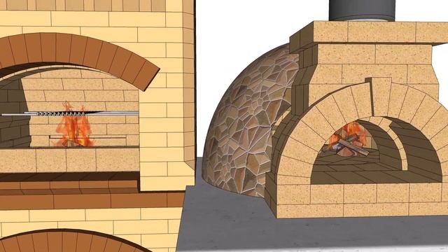 Мангал, казан и помпейская печь