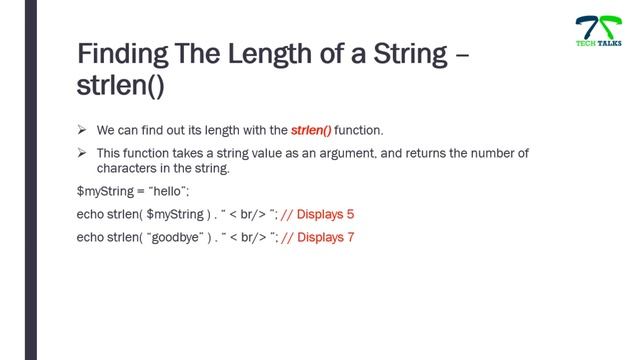 PROGRAMMING IN PHP | STRINGS IN PHP | DEMO USING VS CODE | XAMPP |
