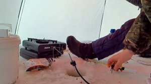 Зимняя рыбалка на  оз. Салтаим!