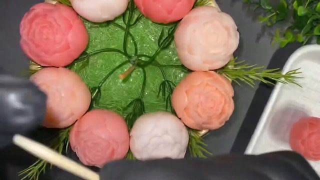 Букет из мыла ручной работы. Процесс сборки.