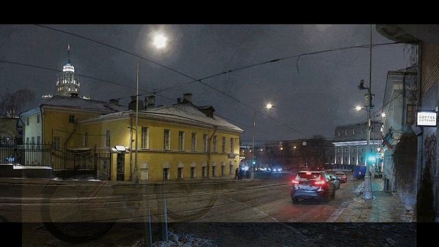 Яузский бульвар в Москве.Южный конец бульварного кольца. смотреть онлайн