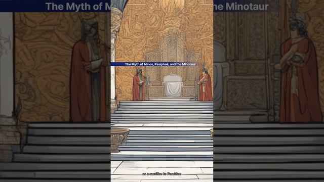 The Myth of Minos, Pasiphaë, and the Minotaur, Part 1 #shortsvideo