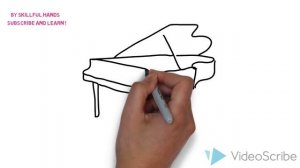 How to Draw a Piano / Как нарисовать Рояль