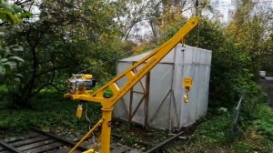 мини кран строительный для подъема грузов в малых объемах