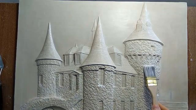 Барельеф замок 5 урок. Bas-relief castle 5 lesson