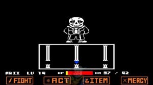 Undertale Sans Fight but it's a Survival Fight Completed (MEGALOVANIA + ENDING) || Undertale Fangam