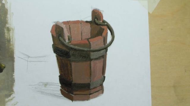 ?Как нарисовать текстуру дерева поэтапно. Как рисовать дерево маслом. Школа "Найди себя"