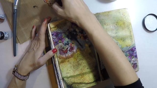 Art Journal Page using table napkins смотреть онлайн