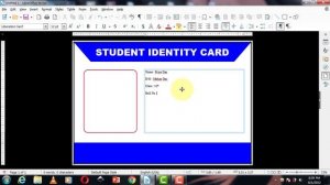 How to make a Id Card Design in Libreoffice writer With QRcode