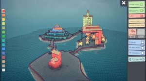 города на воде в игре (townscaper)